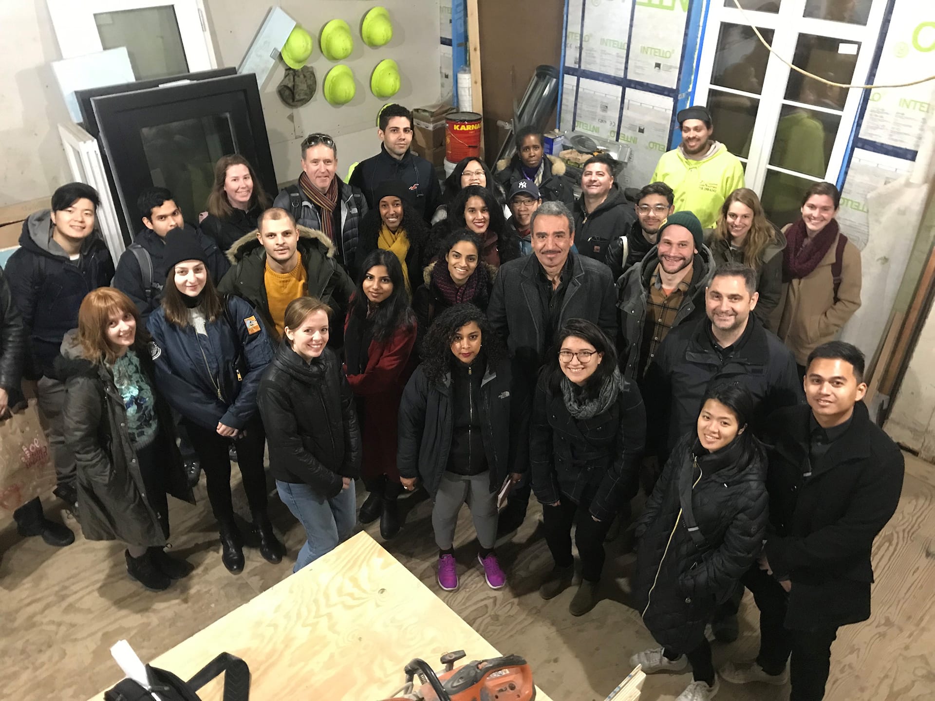 A group of CCNY students and Passive House building professionals.